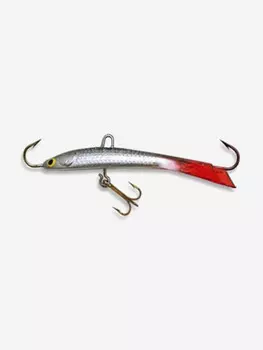 Балансир для зимней рыбалки Kuusamo Tasapaino X-PRO 75мм цвет RB/BL/S-S, Серебряный