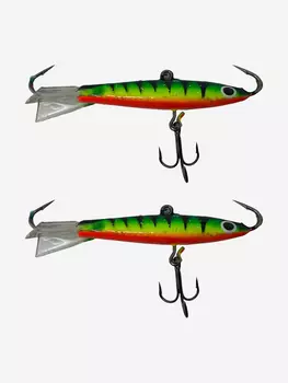 Балансир Fishing Master 50 мм, 14 гр. набор 2 штуки цвет Т10 (Fire Tiger 2), Зеленый