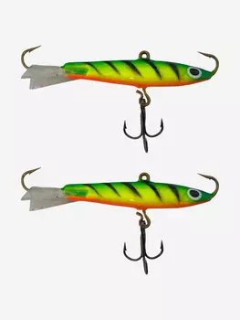 Балансир Fishing Master 50 мм, 14 гр. набор 2 штуки цвет Т3 (Fire Tiger), Зеленый