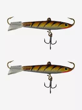 Балансир Fishing Master 50 мм, 14 гр. набор 2 штуки цвет Т34 (Пескарь 2), Коричневый