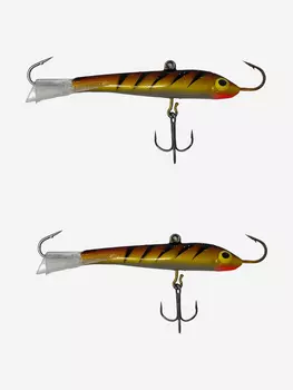 Балансир Fishing Master 70 мм, 20 гр. набор 2 штуки цвет Т34 (Пекарь 2), Коричневый