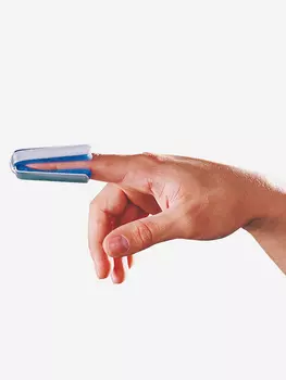 Бандаж на лучезапястный сустав (на палец), Серый