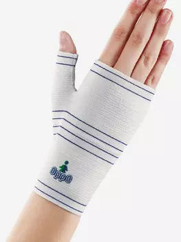 Бандаж на лучезапястный сустав "OppO" на правую руку ., Белый