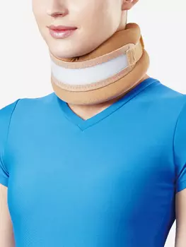 Бандаж на шейный отдел позвоночника (высота 8 см.), Бежевый