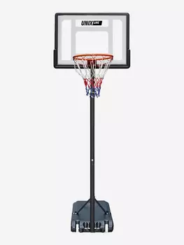 Баскетбольная стойка мобильная UNIX Line B-Stand Square с регулировкой высоты 160-210 см, Черный