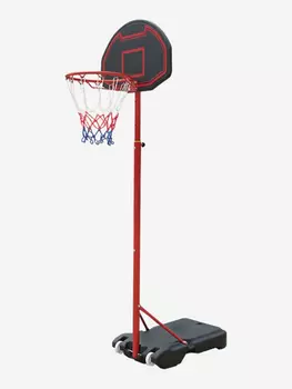 Баскетбольная стойка UNIX Line B-Stand 30"x18" R38 H160-210cm, Красный