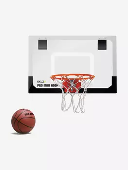 Баскетбольное кольцо 46 х 31 с мячом, Белый