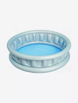 Бассейн Bestway 51080 надувной круглый "Космический корбаль" 152х43 см 512л, Серебряный