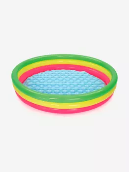 Бассейн Bestway 51103 детский надувной с надувным дном "Лето" 152х30см 211л, Мультицвет