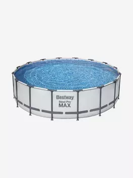 Бассейн Bestway 5612Z каркасный Steel Pro Max 488 х122 см, объем 19480 л, Серый