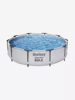 Бассейн Bestway 56408 каркасный Steel Pro Max 305х76 см, объем 4678 л, Серый