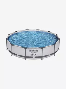 Бассейн Bestway 56416 каркасный Steel Pro Max 366х76 см, объем 6473 л, Серый