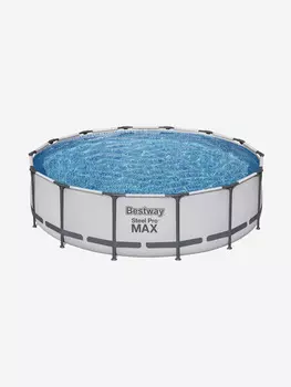 Бассейн Bestway 56950 каркасный Power Steel 427х107 см, объем 13030 л, Серый