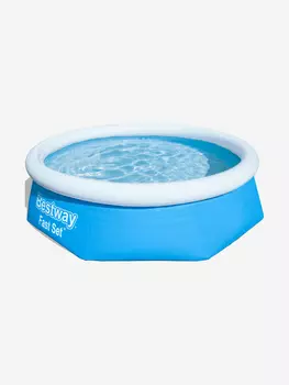 Бассейн Bestway 57268 надувной Fast Set 244х66см с фильтр-насосом 1249л/ч, Голубой