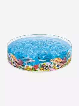 Бассейн для детей Intex 58472NP "Deep Blue Sea Snapset Pool" 244х46см, 3+, Голубой