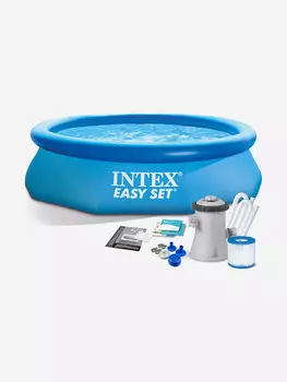 Бассейн Intex 28122NP надувной EASY SET 305х76см с фильтр-насосом 1250 л/ч, Голубой