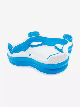 Бассейн Intex 56475NP детский надувной "Семейный" 229х229х66см 990л, Голубой