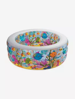 Бассейн INTEX 58480 "Аквариум", надувной пол, 6+, Мультицвет