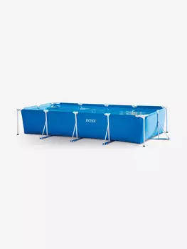 Бассейн каркасный Intex Rectangular Frame, 450x220x84 см, синий, Синий