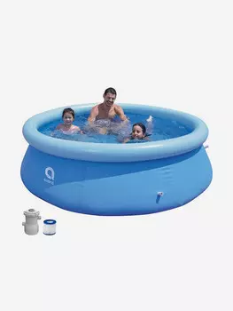 Бассейн надувной Avenli 17792EU, 2.4м*63cм, 2074 л, фильтр-насос 300 галлонов, Синий
