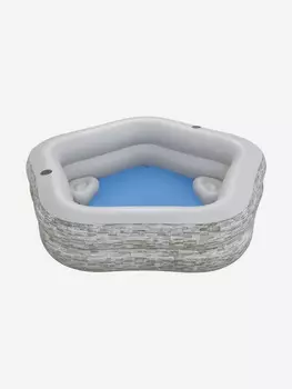 Бассейн надувной Bestway 54423 "Семейный" 213 х (206х53см) 6+, Серый