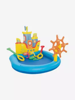 Бассейн надувной игровой Bestway 52211 Кораблик (140х130х104см) 2+, Голубой