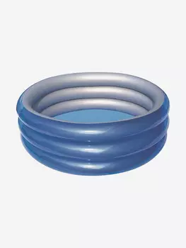 Бассейн надувной круглый Bestway 51042 "Металлик" 170х53 см, Голубой