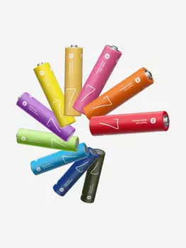Батарейки щелочные Xiaomi AAA Rainbow Batteries LR03 (BHR5394GL), 10 шт., Оранжевый