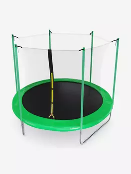 Батут DFC 10FT green с внутренней защитной сеткой, Зеленый