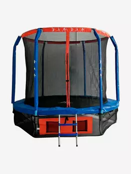 Батут DFC JUMP BASKET с сеткой 14FT-JBSK-B, Красный