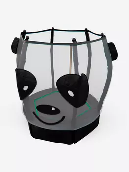 Батут DFC LANGXUN PANDA 55 дюймов с сеткой, Черный