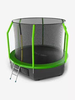 Батут каркасный EVO JUMP Cosmo 10ft зеленый + нижняя защитная сеть, диаметр 305 см, Зеленый