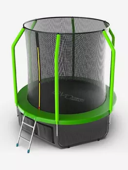 Батут каркасный EVO JUMP Cosmo 6ft зеленый + нижняя защитная сеть, диаметр 183 см, Зеленый