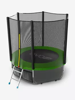 Батут каркасный EVO JUMP External 6ft + нижняя защитная сеть, диаметр 183 см, Зеленый