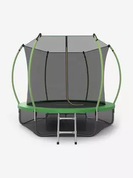 Батут каркасный EVO JUMP Internal 10ft + нижняя защитная сеть, диаметр 305 см, Зеленый