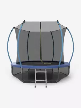 Батут каркасный EVO JUMP Internal 8ft + нижняя защитная сеть, диаметр 244 см, Синий