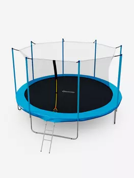 Батут каркасный с сеткой DFC Kondition 14 ft / с лестницей, Синий