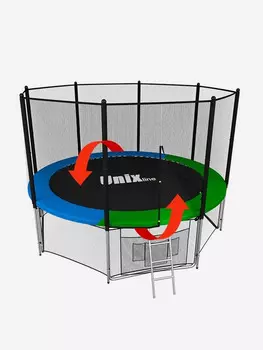 Батут каркасный UNIX Line Classic 6 ft, общий диаметр 183 см, до 110 кг, Черный