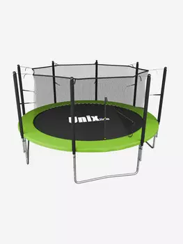 Батут каркасный UNIX Line Simple 10 ft Green с внутренней защитной сеткой, общий диаметр 305 см, до 140 кг, Зеленый