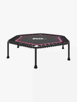 Батут спортивный UNIX Line Fitness Lite 130 см, розовый, Розовый