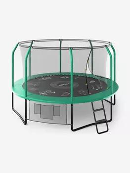 Батут UNIX line SUPREME GAME 12 ft (green), Черный