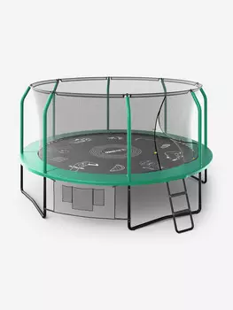 Батут UNIX Line SUPREME GAME 14 ft (green), Зеленый