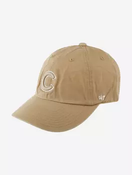 Бейсболка 47 BRAND B-BLPRK05GWS-KH Chicago Cubs MLB (бежевый), Бежевый