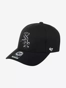 Бейсболка 47 BRAND B-MVP06WBP-BK Chicago White Sox MLB (черный), Черный