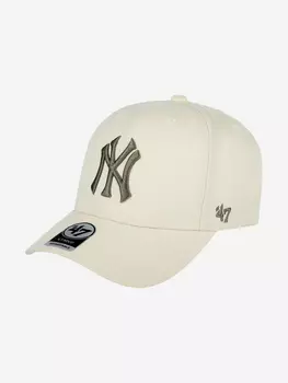 Бейсболка 47 BRAND B-MVPSP17WBP New York Yankees MLB (белый), Белый
