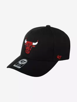 Бейсболка 47 BRAND K-MVP03WBV-BK Chicago Bulls NBA (черный), Черный