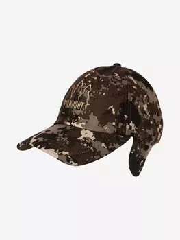 Бейсболка мужская FINNHUNT Autumn Camo c ушами, Коричневый