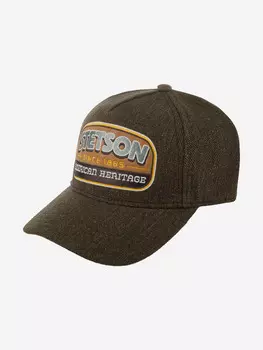 Бейсболка классическая STETSON 7760101 TRUCKER CAP WOOL/LINEN (коричневый), Коричневый
