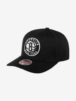 Бейсболка MITCHELL NESS HHSS3257-BNEYYPPPBLCK Brooklyn Nets NBA (черный), Черный
