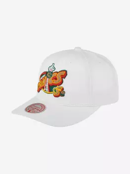 Бейсболка MITCHELL NESS HHSS5460-SSUYYPPPWHIT Seattle Supersonics NBA (белый), Белый